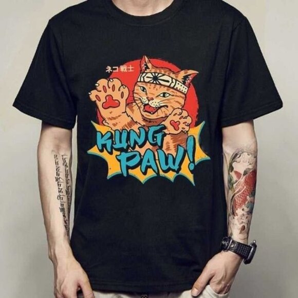 Gildan Other - The Kung Paw Master Cat T-Shirt